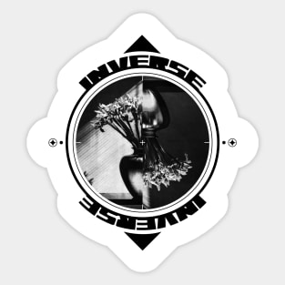 INVERSE - Aesthetic brutalist design Sticker